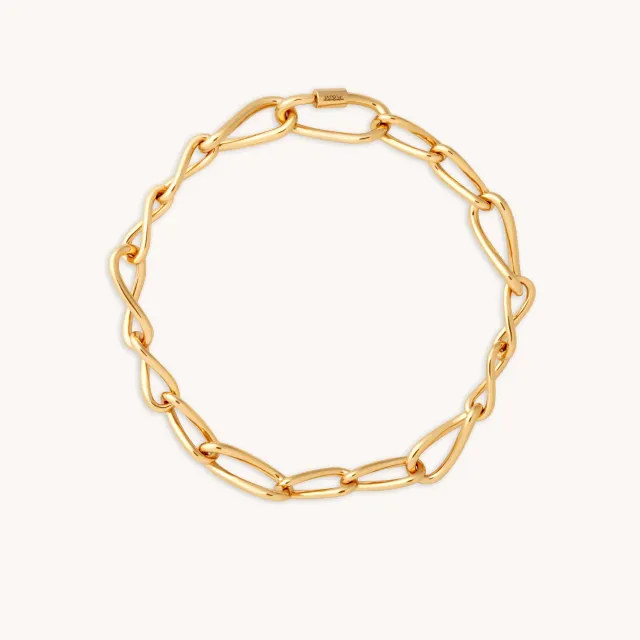 Astrid & Miyu Infinite Chain bracelet doré maille chaîne