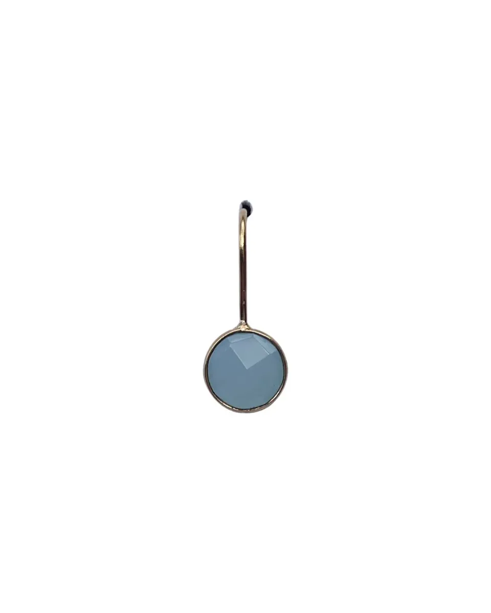 Le Fourbi de Capucine LF18B boucles d'oreilles calcédoine 2cm