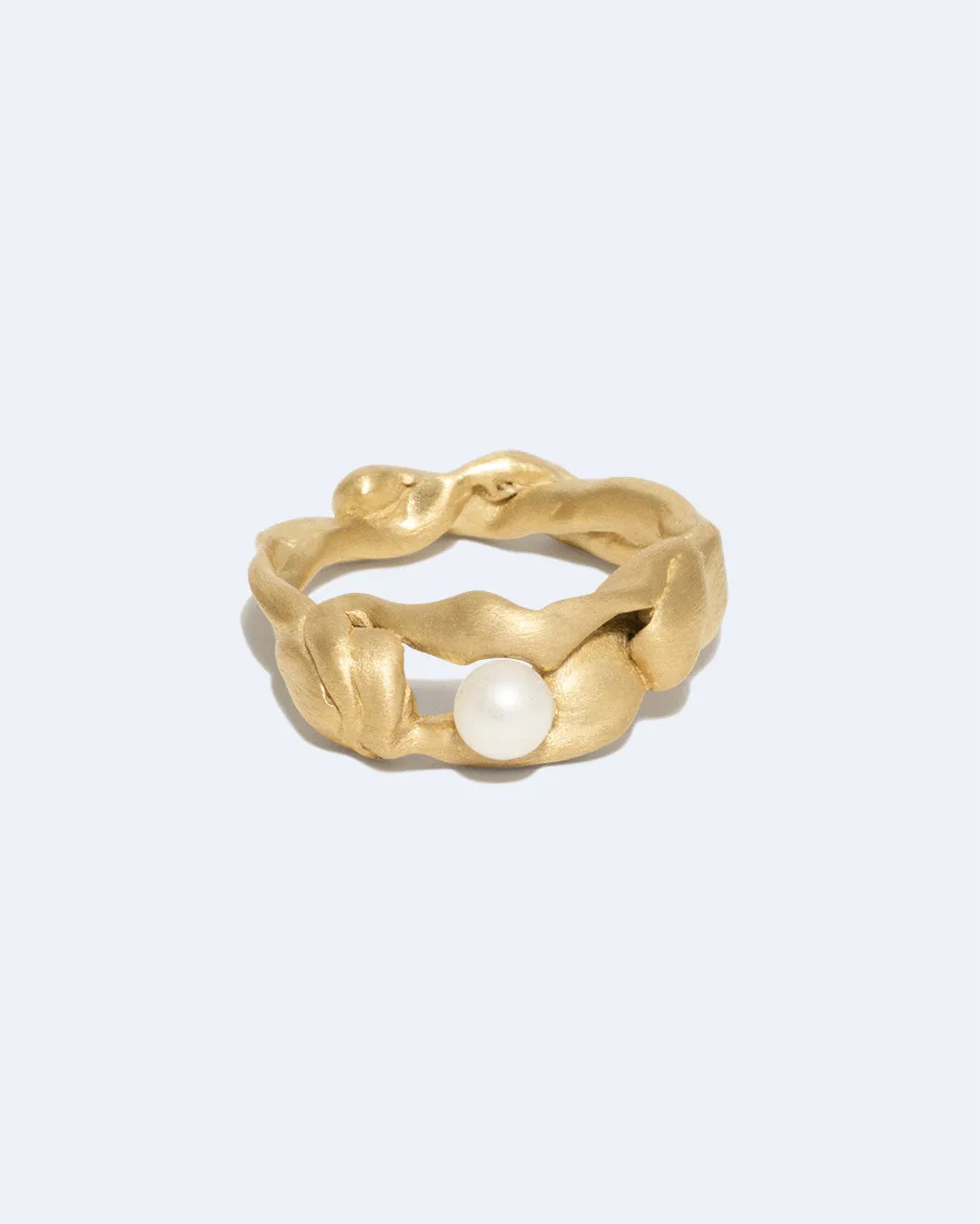 Completedworks Treacle bague perle vermeil or