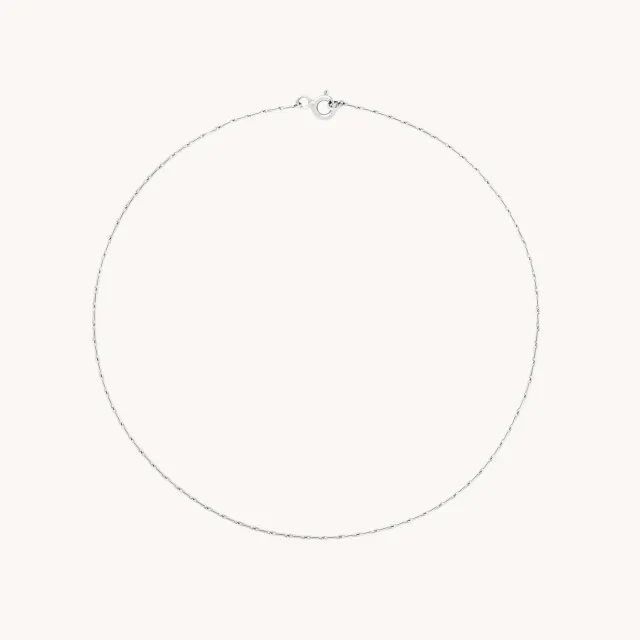 Astrid & Miyu Marylebone bracelet cheville or blanc massif