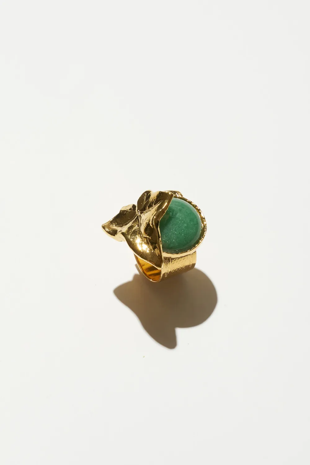 Philippe Ferrandis Eclosion bague ajustable dorée