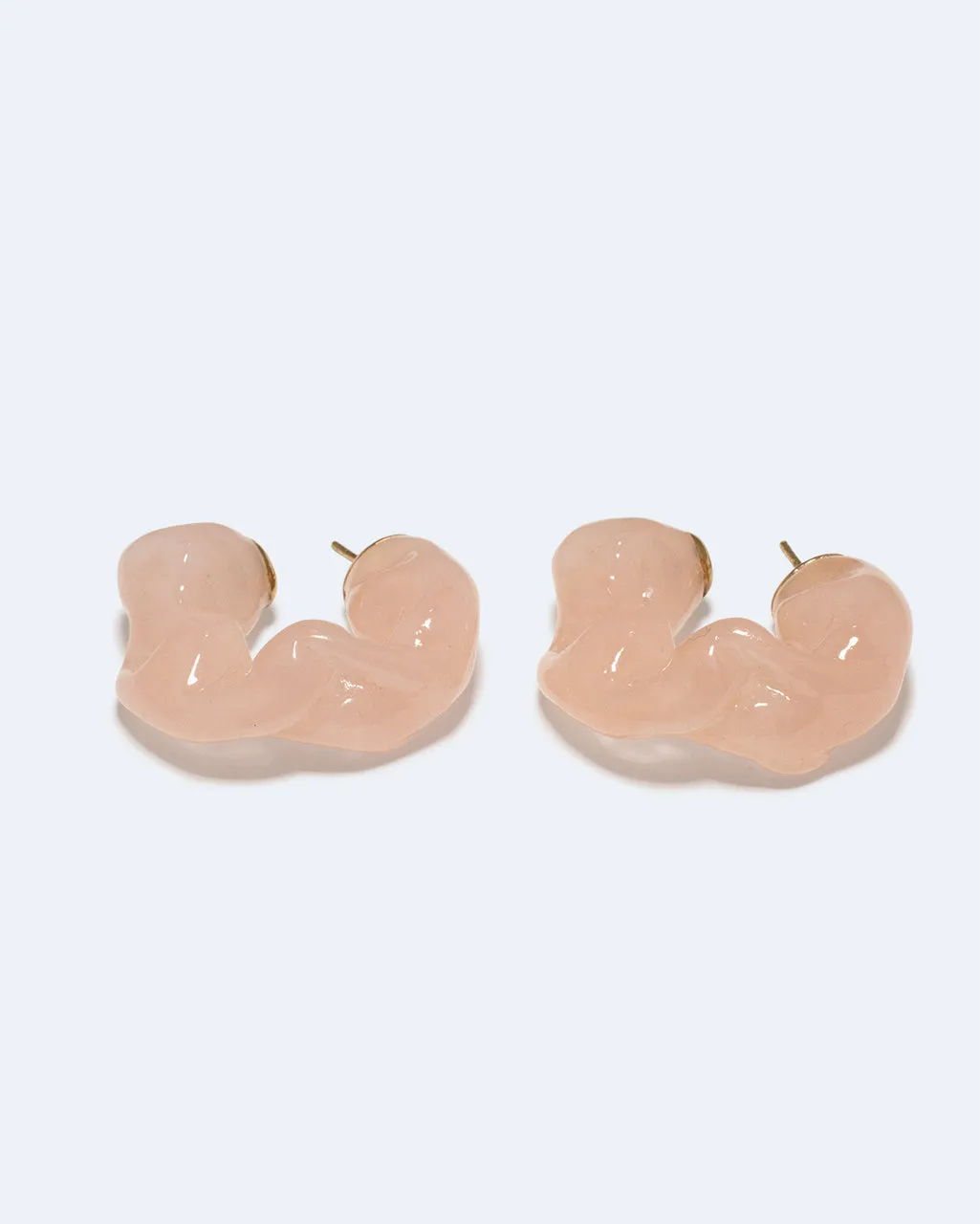 Completedworks Ruffle boucles quartz rose résine vermeil