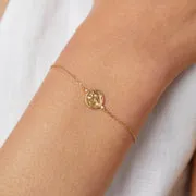 Astrid & Miyu Aquarius Zodiac bracelet doré Verseau