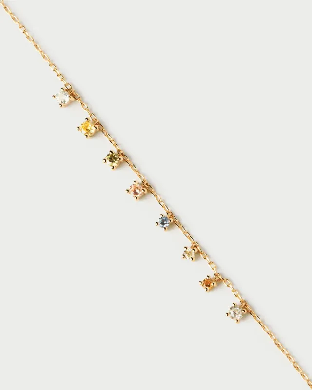 PDPAOLA Rainbow Salsa bracelet argent multicolore