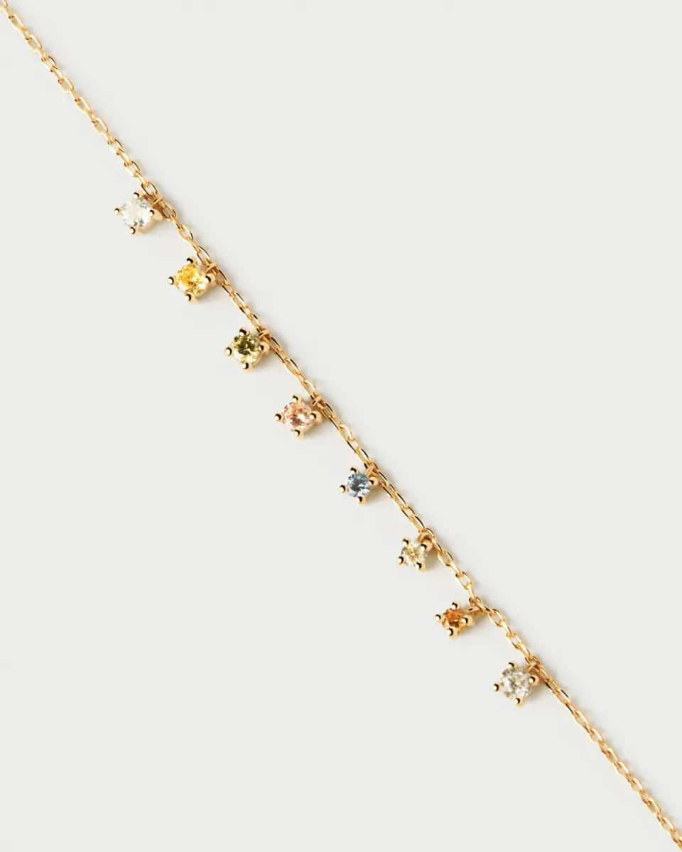PDPAOLA Rainbow Salsa bracelet argent multicolore