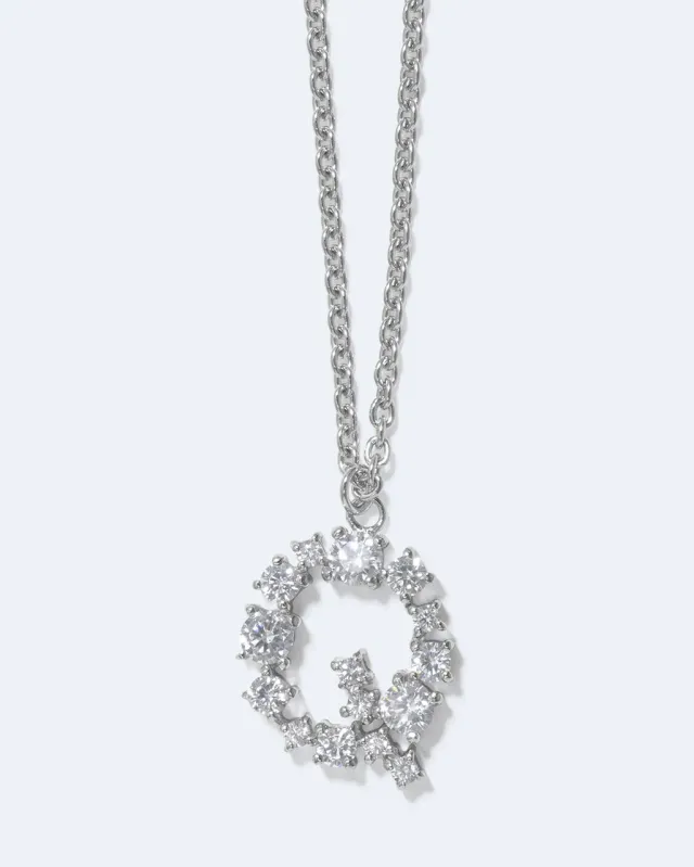 Completedworks Glitchy Q collier rhodié
