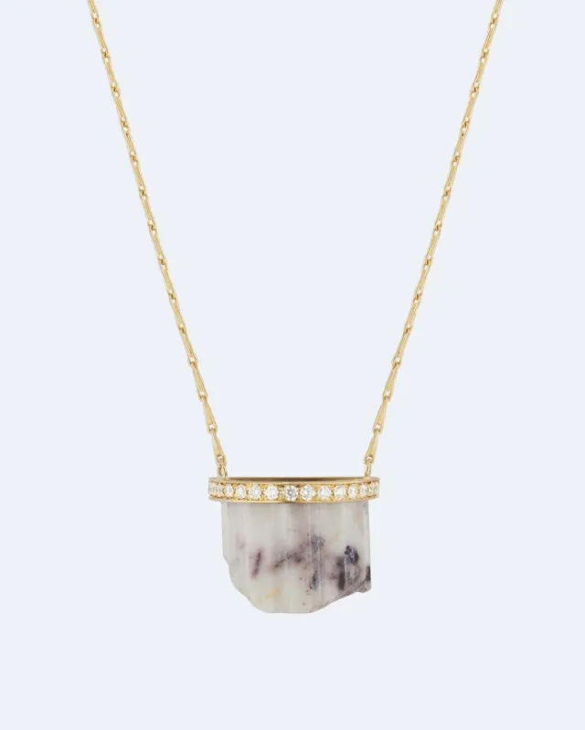Completedworks Marble Fragment pendentif or jaune 18ct marbre diamant