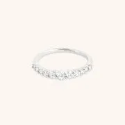 Astrid & Miyu Diamond Hardware bague or blanc diamant