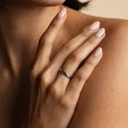 Astrid & Miyu Cosmic Diamond Milestone bague or blanc diamant