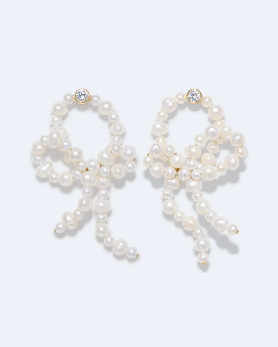 Completedworks Loop-the-Loop boucles perles plaqué or