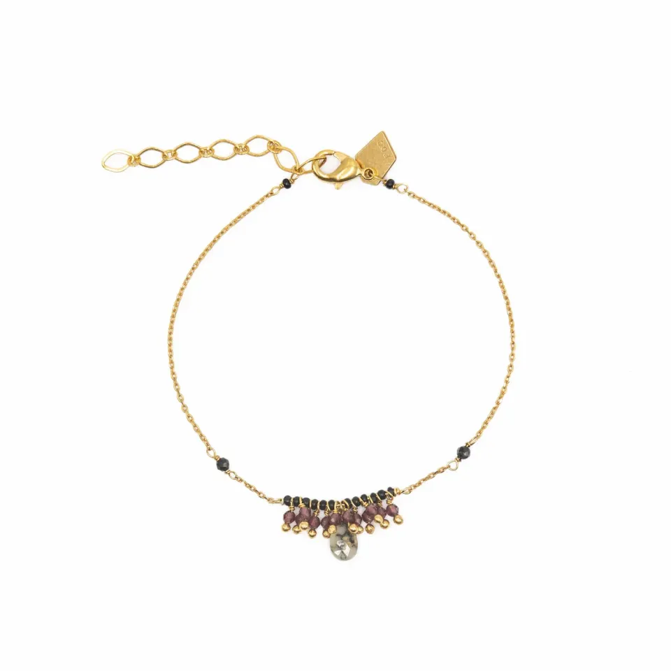 Le Fourbi de Capucine FDC9 bracelet jaspe grenat 16 cm