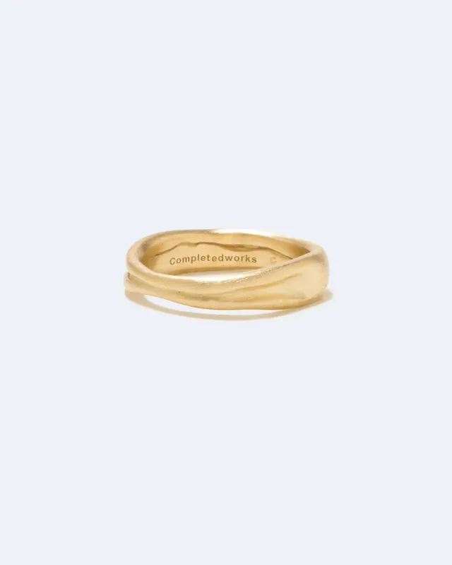 Completedworks Deflated bague vermeil or dégonflé