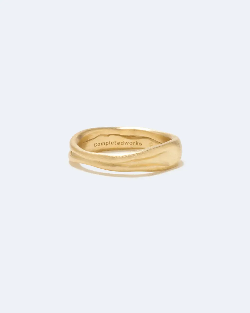 Completedworks Deflated bague vermeil or dégonflé