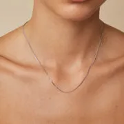 Astrid & Miyu Bold Miyu Chain collier or blanc massif