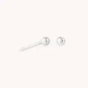 Astrid & Miyu White Topaz chaîne oreille or blanc