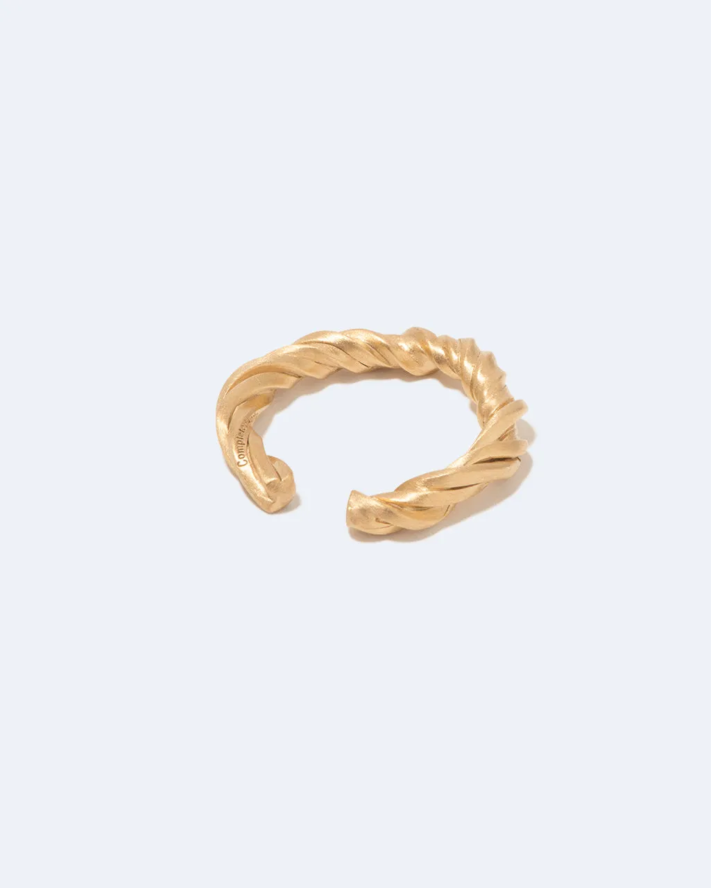 Completedworks Deep State ear cuff tissé vermeil doré