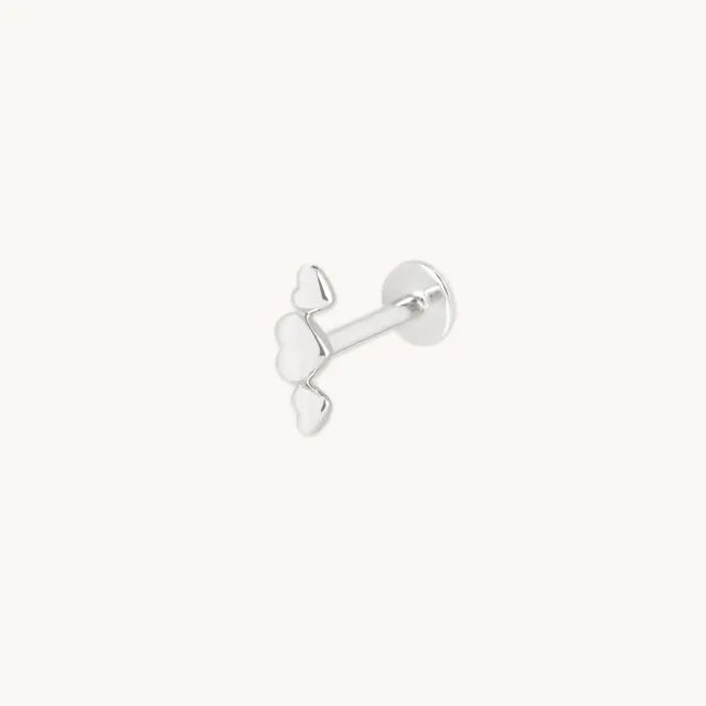 Astrid & Miyu Heart Cluster Piercing Stud piercing or blanc