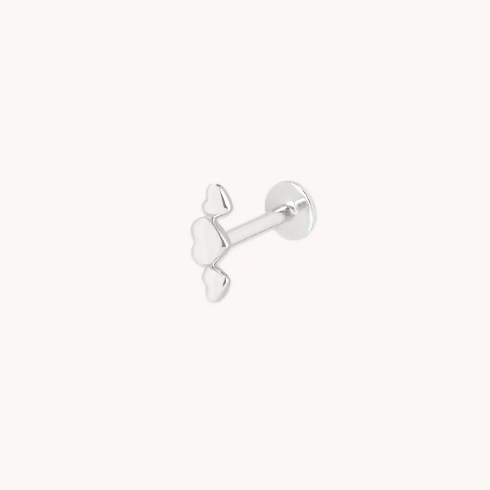 Astrid & Miyu Heart Cluster Piercing Stud piercing or blanc