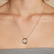 Astrid & Miyu Initial Bold Q collier argent lettre Q