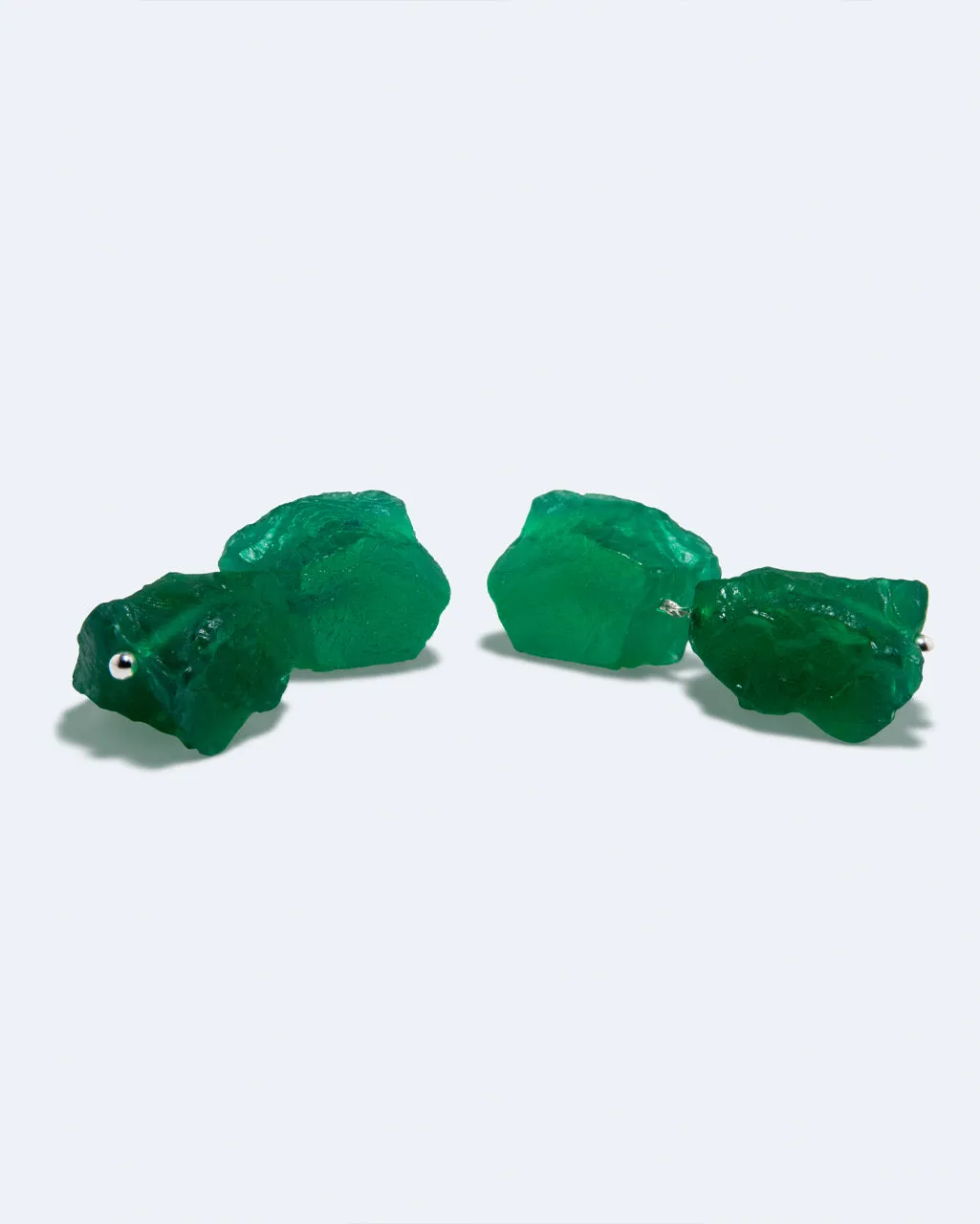 Completedworks The Iceberg's Other Half boucles résine argent