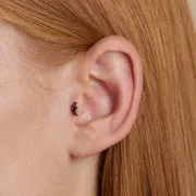 Astrid & Miyu Black Cluster piercing titane doré noir