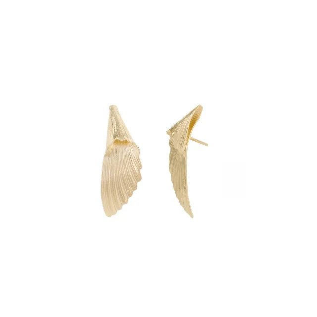 Nao de Paris Twins boucles d'oreilles plaqué or aile