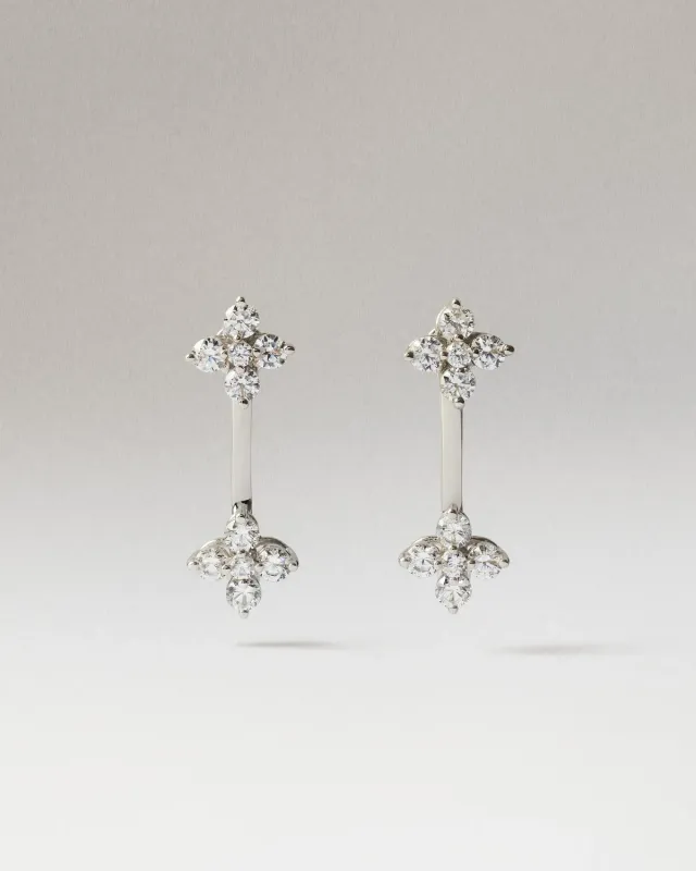 PDPAOLA Maggie boucles or blanc diamants