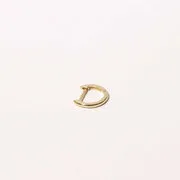 Astrid & Miyu Simple Piercing créole or massif unie