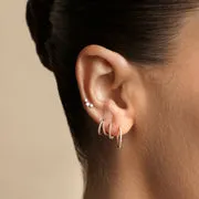 Astrid & Miyu Diamond Curved piercing diamant or massif