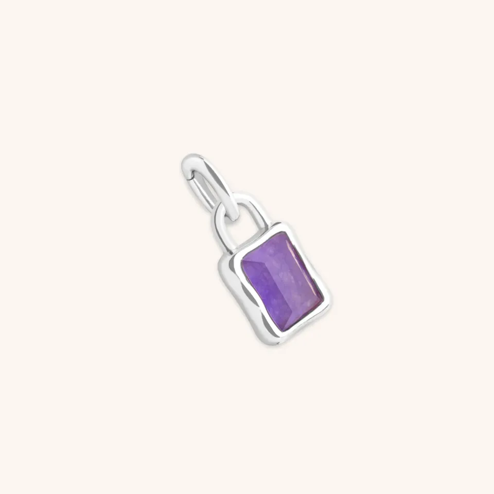 Astrid & Miyu Kawa Stone December charm clip argent