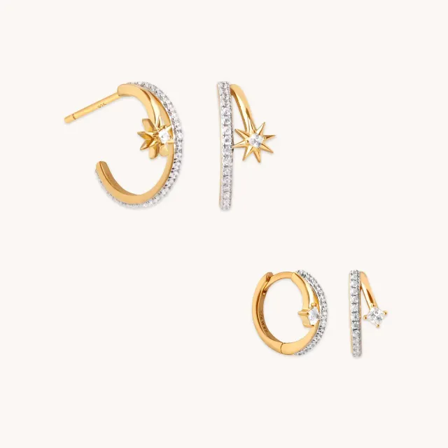 Astrid & Miyu Cosmic Illusion coffret boucles dorées créoles