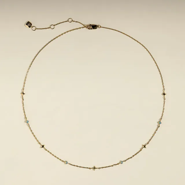 Astrid & Miyu Cosmic Opal collier or opale étoile