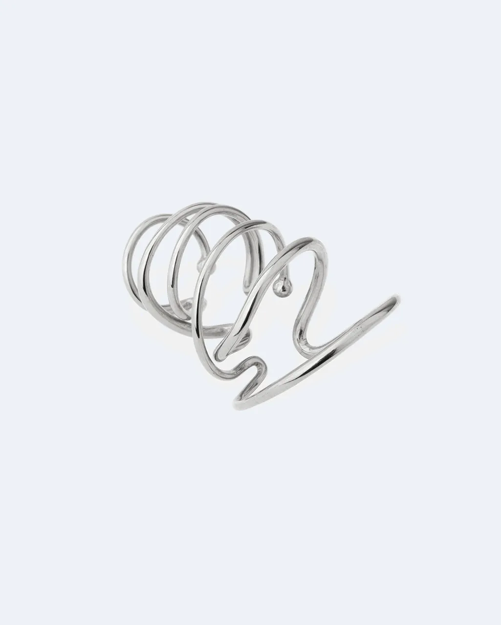Completedworks Coil Bend in the River ear cuff argent recyclé