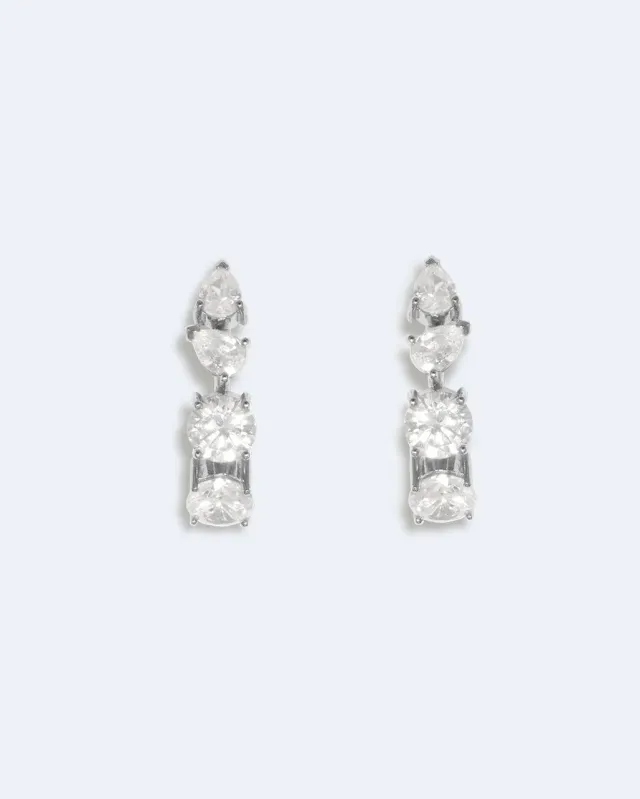 Completedworks Tranquility I boucles zircon platine