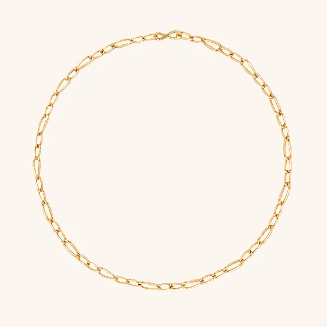 Astrid & Miyu Infinite Slim collier doré chaîne fine