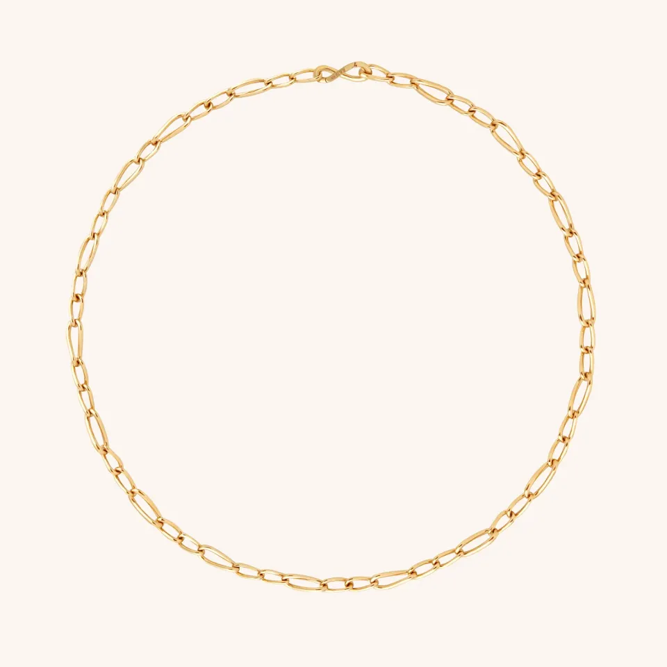 Astrid & Miyu Infinite Slim collier doré chaîne fine