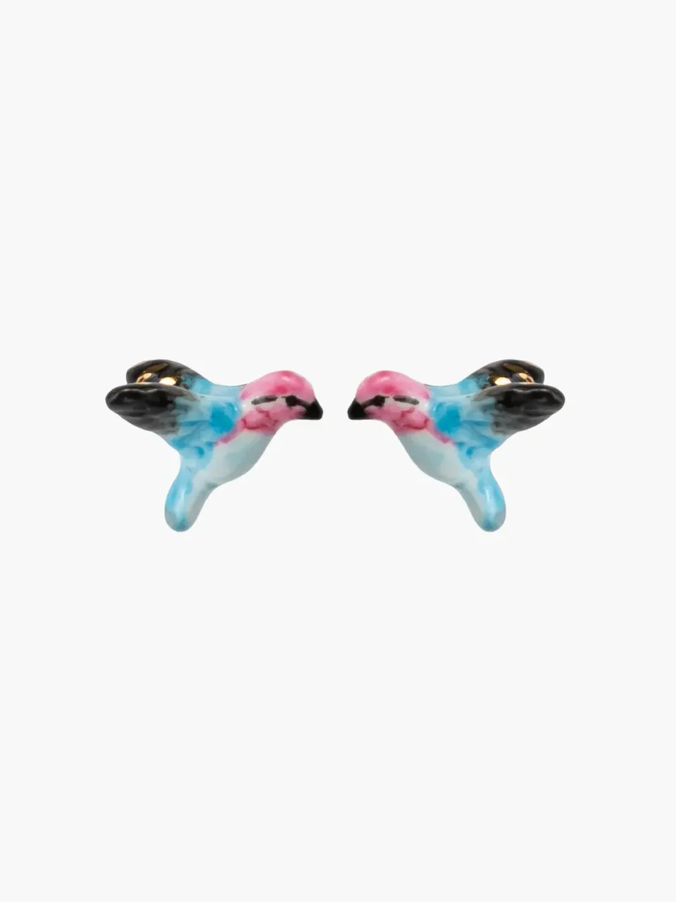 Nach Bijoux Colibri boucles puces porcelaine 1 cm