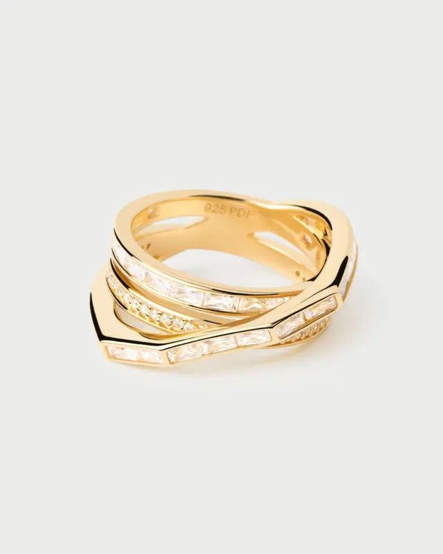 PDPAOLA Verona bague zirconia blanc taille 8-18
