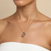 Astrid & Miyu B Initial Bold collier pendentif doré