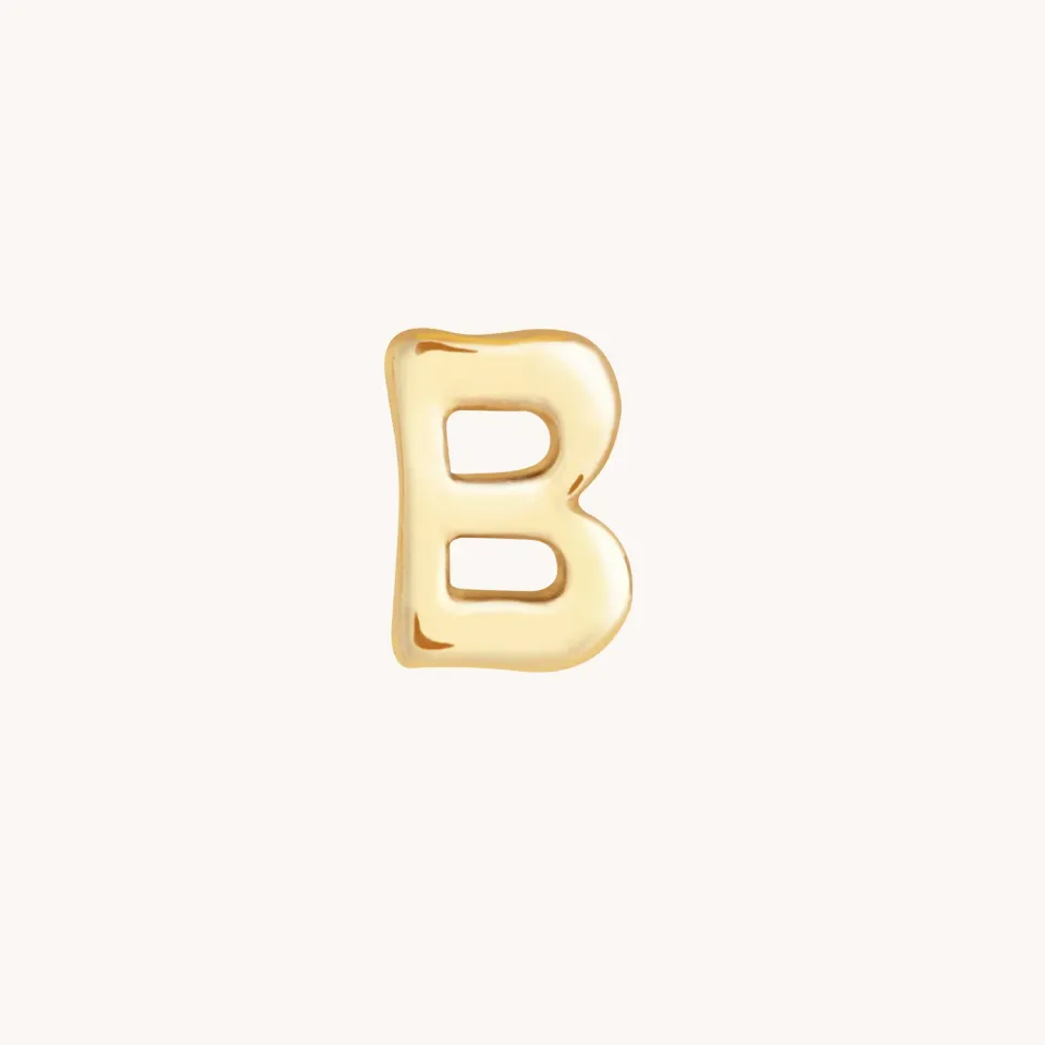 Astrid & Miyu Initial Click Charm B breloque or massif