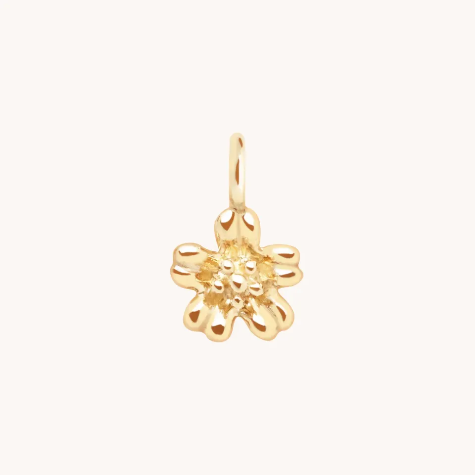 Astrid & Miyu Flower breloque or 9 carats fleur