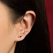 Astrid & Miyu Snake Piercing Stud piercing or massif serpent