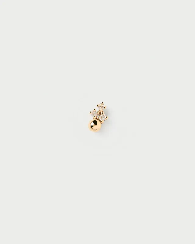 PDPAOLA Blake mono boucle d'oreille or diamants