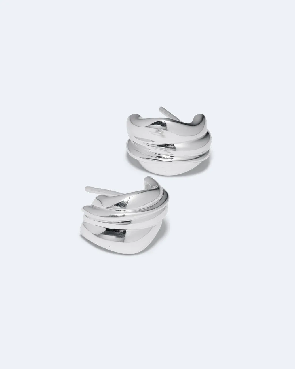 Completedworks Foreshore boucles d'oreilles argent recyclé