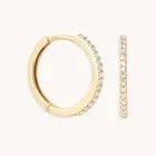 Astrid & Miyu Topaz Chain clous or blanc topaze