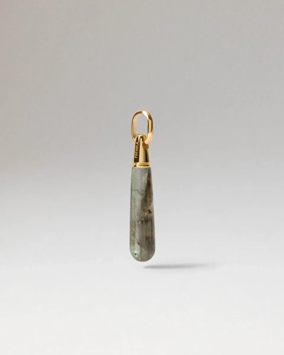 PDPAOLA Icons Large Drop pendentif labradorite 35 mm