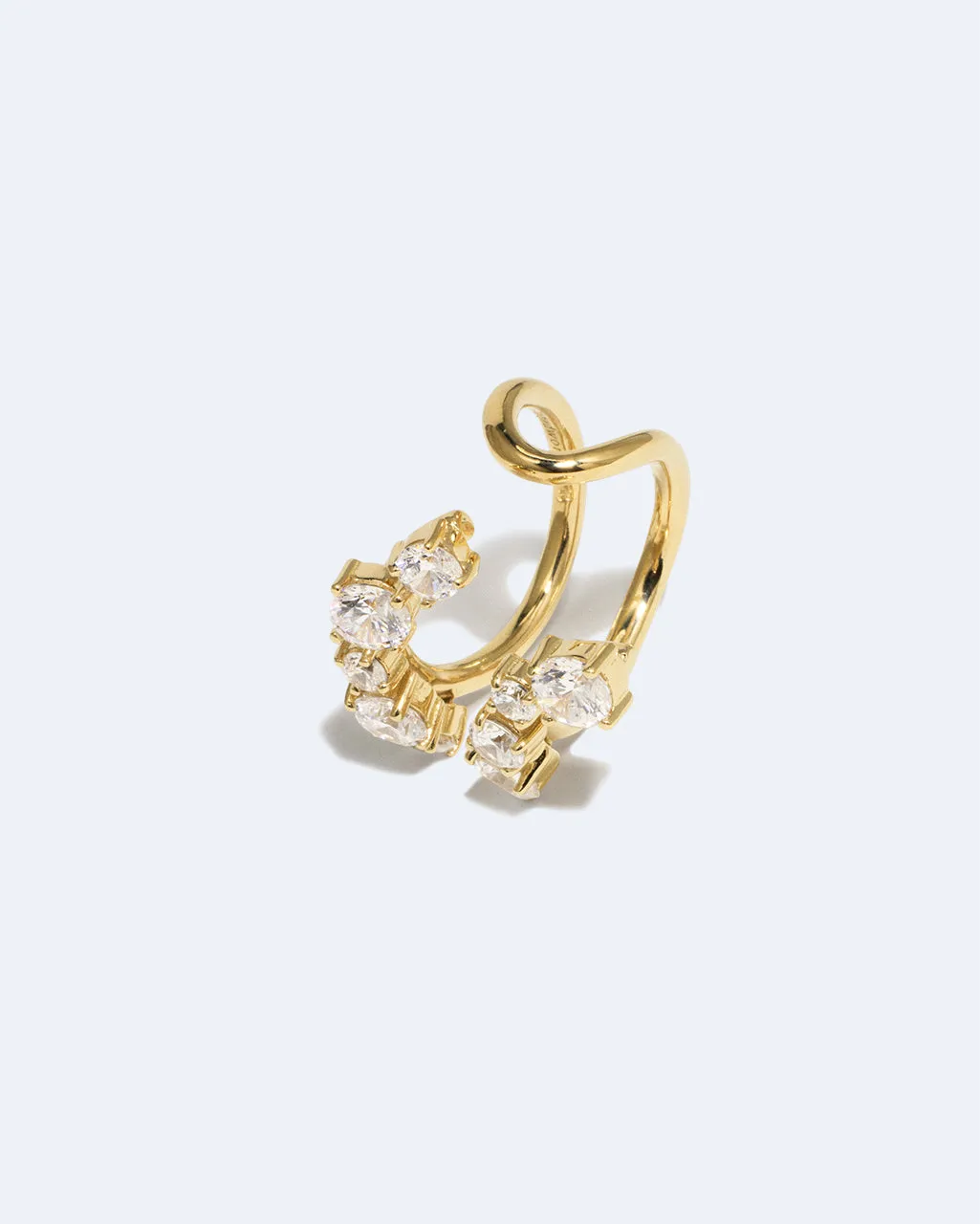 Completedworks Myth bague zirconia vermeil taille L