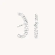 Astrid & Miyu Orbit Dome clous argent bombé