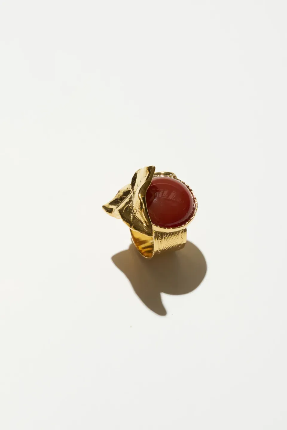 Philippe Ferrandis Eclosion bague ajustable dorée