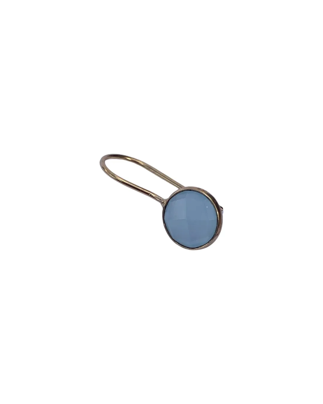 Le Fourbi de Capucine LF18B boucles d'oreilles calcédoine 2cm